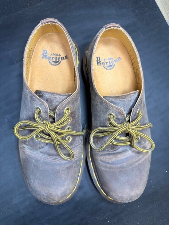 Dr. Martens 8053 Crazy Horse Leather Oxford Shoes Brown Mens 7 Womens 8 EU 39 !! main image 6
